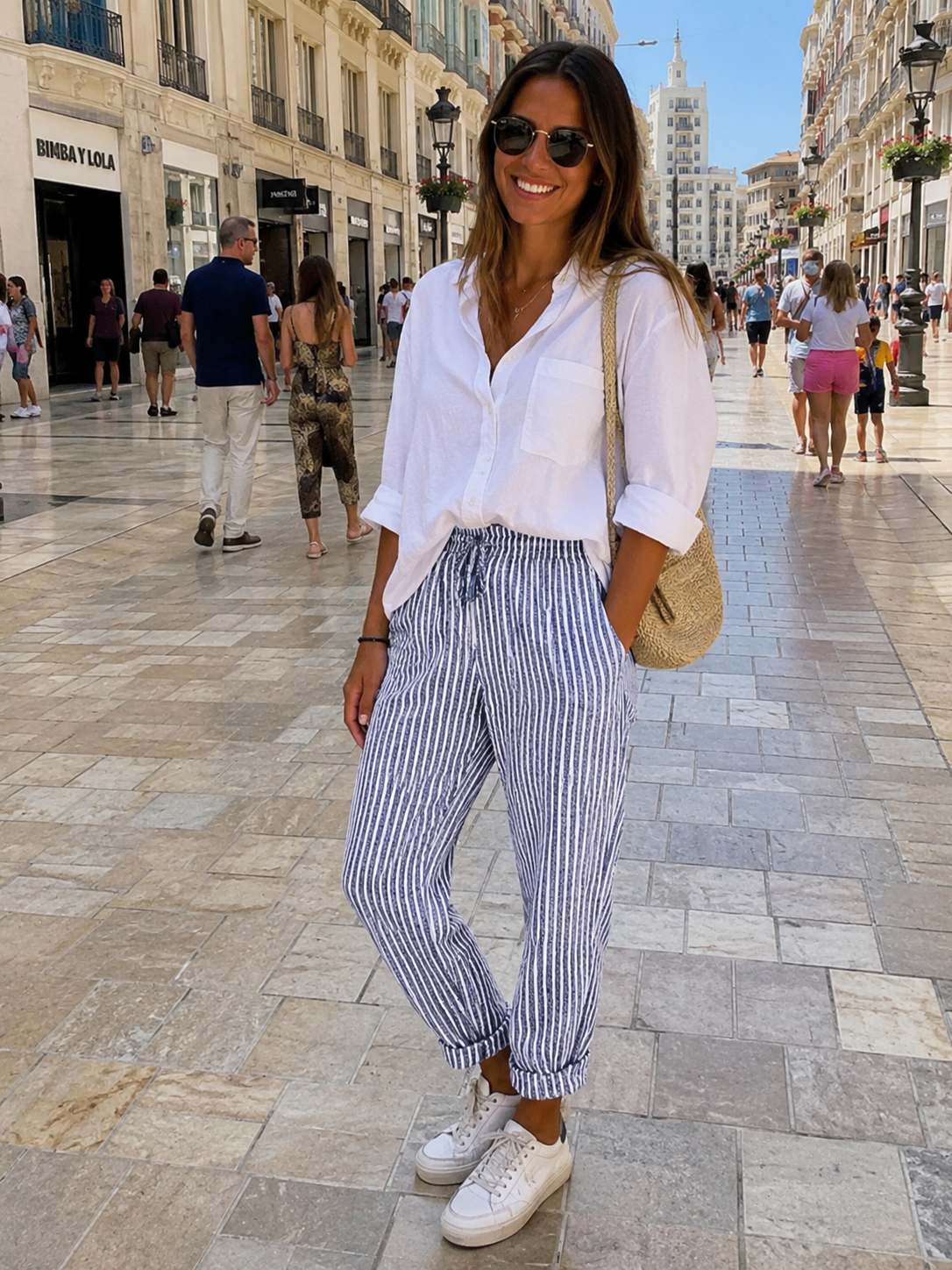 Larios | pantalón de rayas