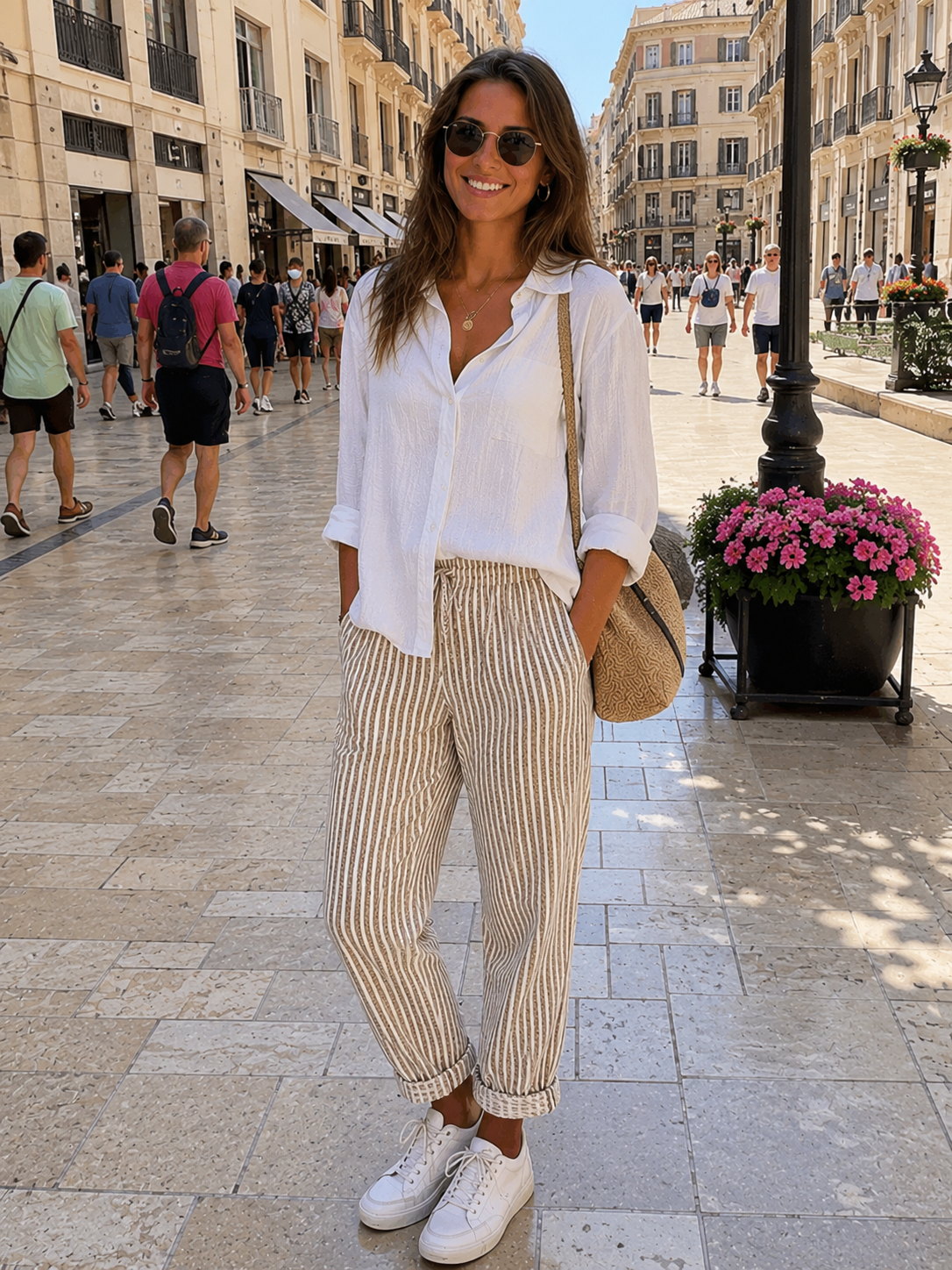 Larios | pantalón de rayas