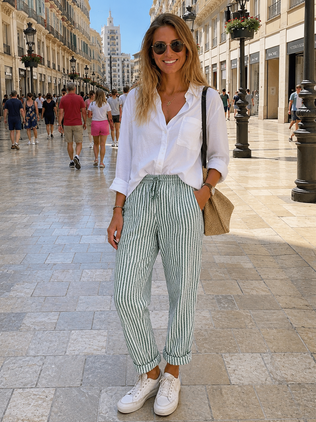 Larios | pantalón de rayas