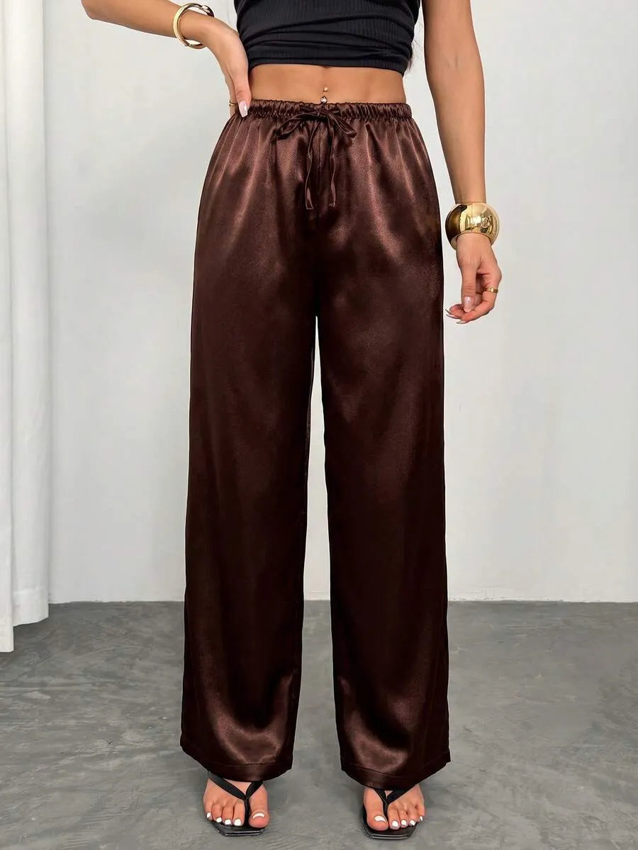Évora | pantalón satinado