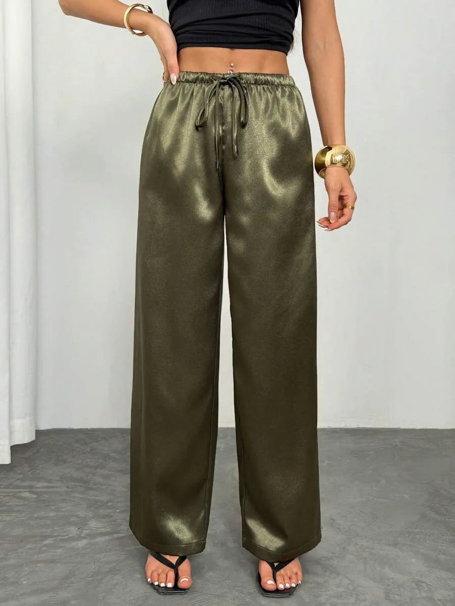 Évora | pantalón satinado