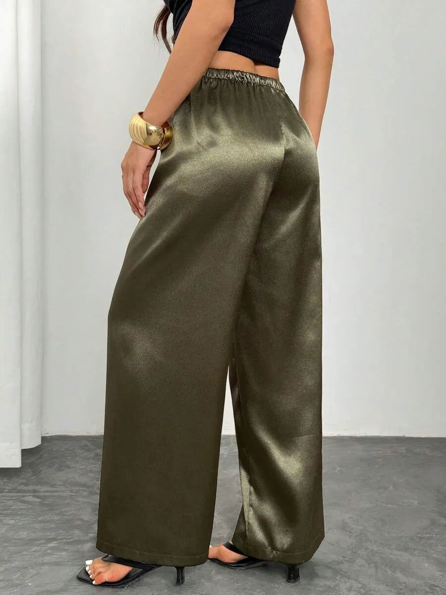 Évora | pantalón satinado