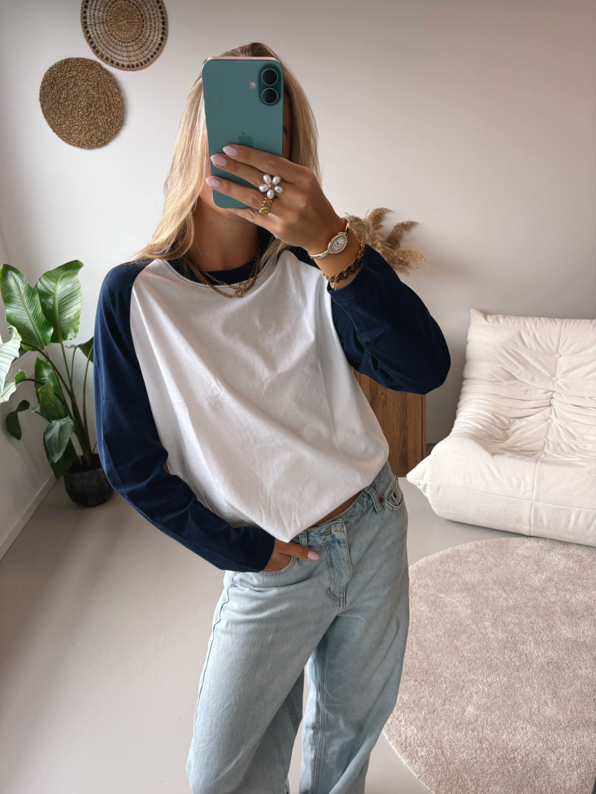 Valeria | playera de manga raglán
