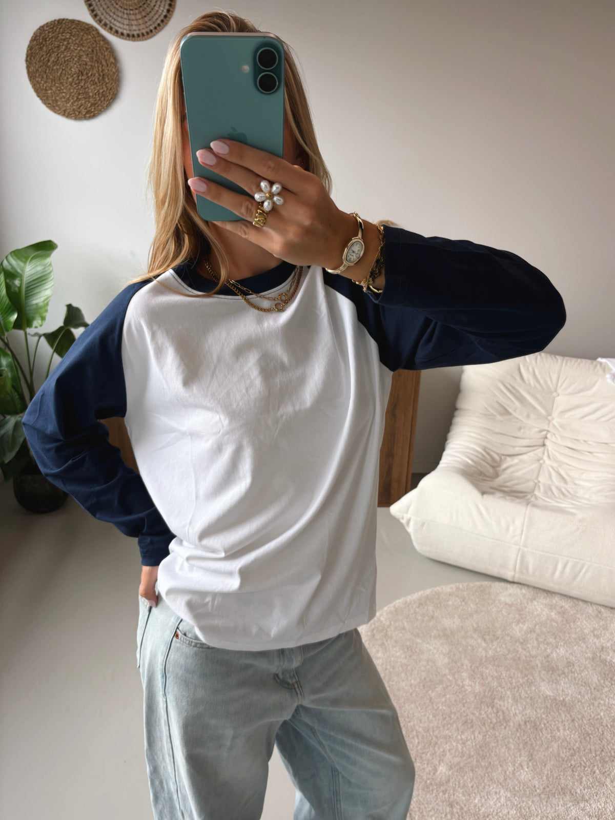 Valeria | playera de manga raglán