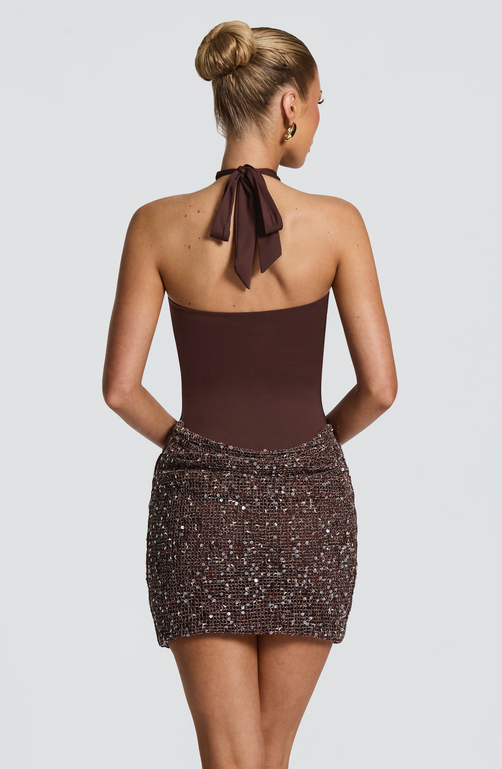 Solea | vestido corto halter cruzado