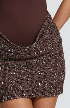 Solea | vestido corto halter cruzado