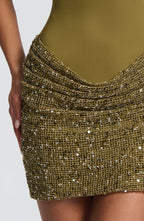 Solea | vestido corto halter cruzado