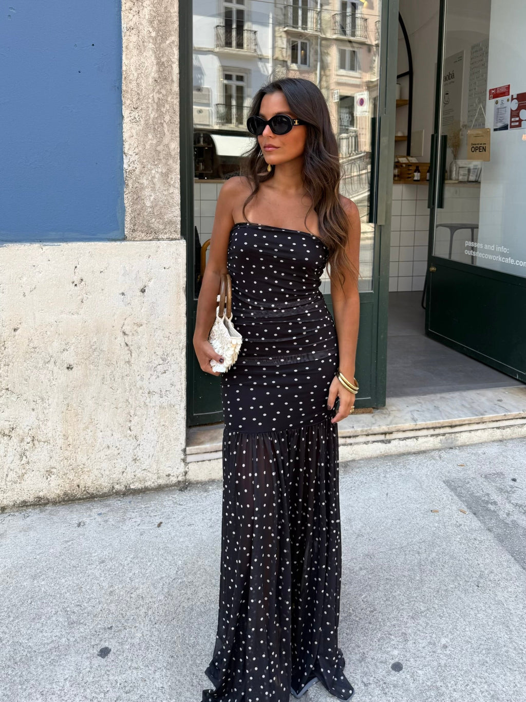 Vestido de lunares, Negro, segunda vista