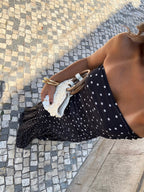 Vestido de lunares, Negro, tercera vista