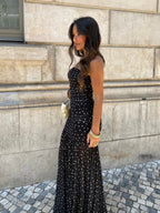 Vestido de lunares, Negro, séptima vista