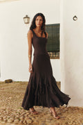 Samara | vestido largo con olanes