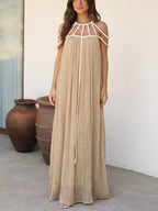 Vestido de tirantes de caída ligera, vista frontal