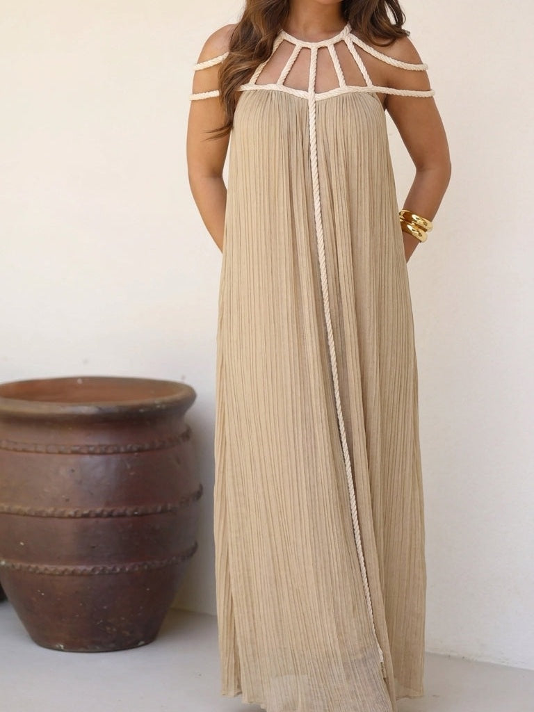 Vestido de tirantes de caída ligera, segunda vista