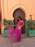 Rebeca | vestido de tul fucsia
