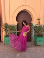 Rebeca | vestido de tul fucsia