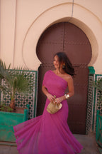 Rebeca | vestido de tul fucsia