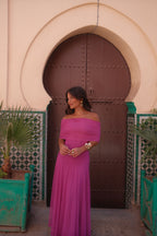 Rebeca | vestido de tul fucsia