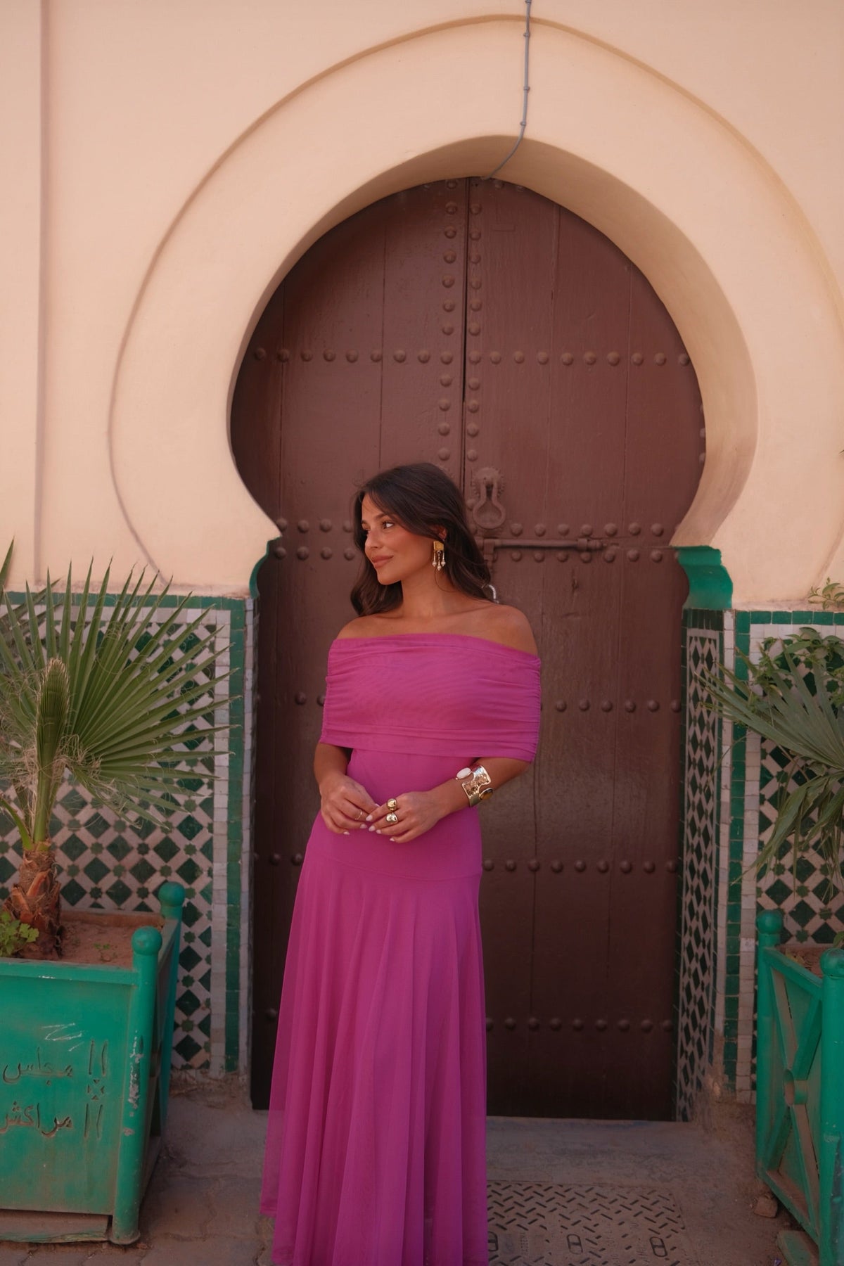 Rebeca | vestido de tul fucsia
