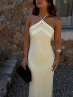 Vestido largo, Amarillo claro, segunda vista