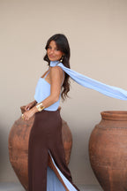 Arlet | vestido largo bicolor