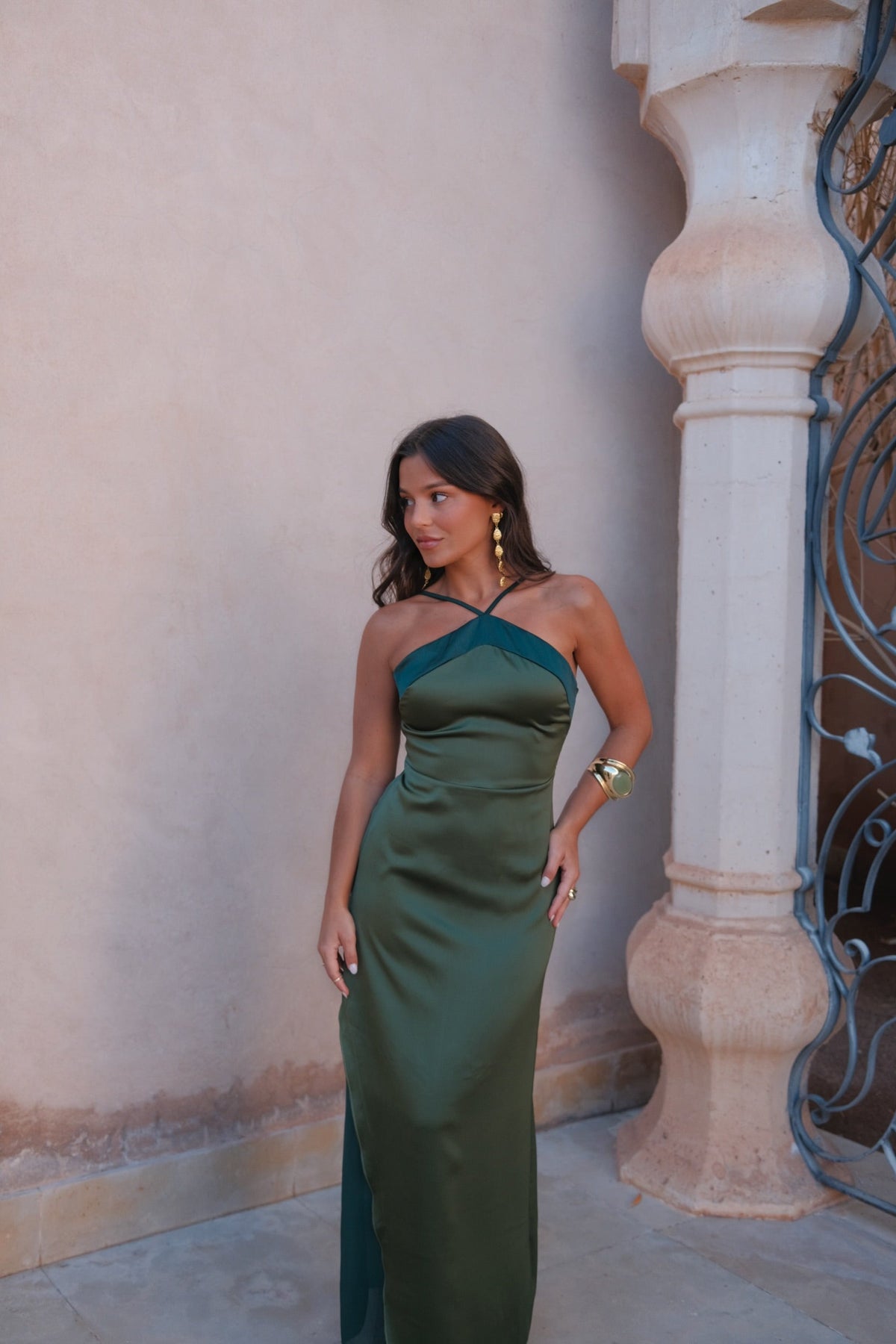 Marta | vestido largo bicolor