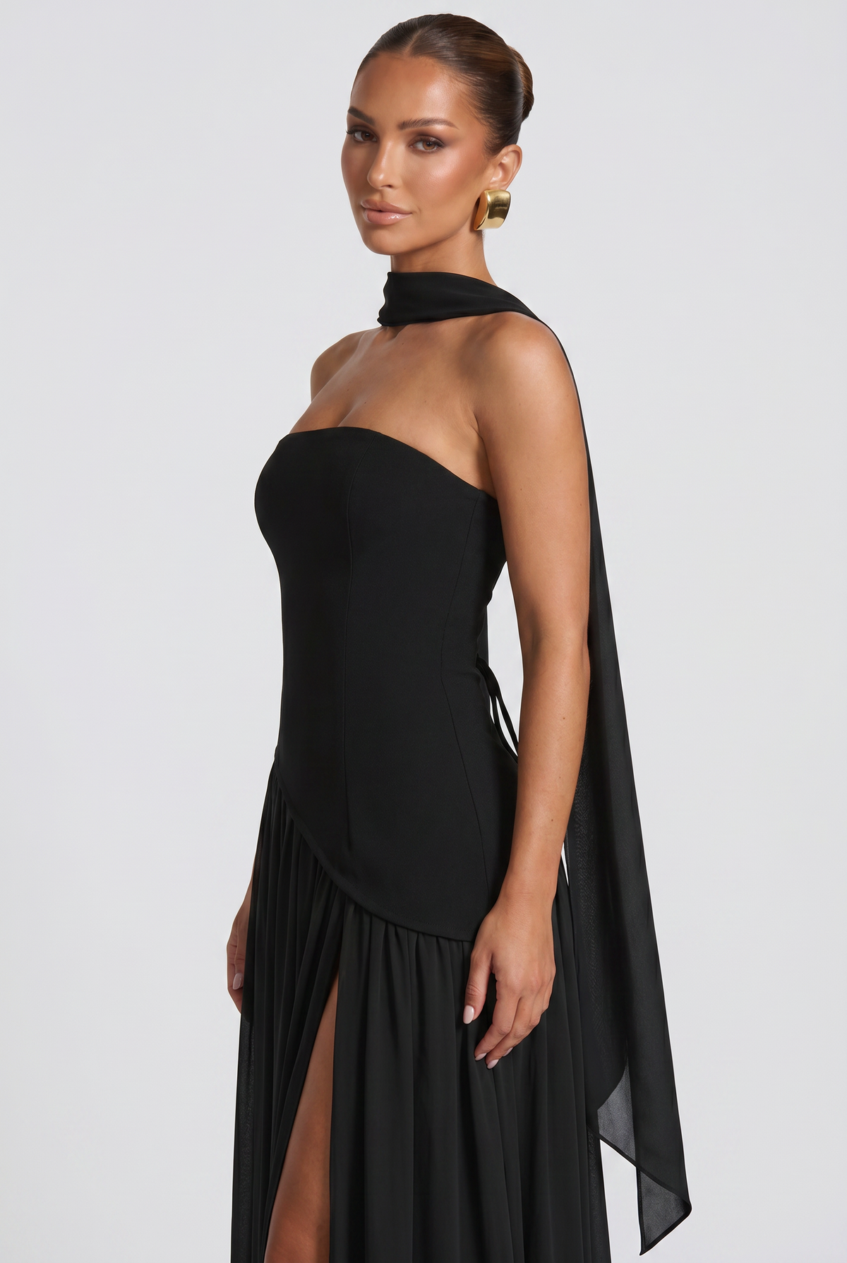 Malinalli | vestido largo bustier
