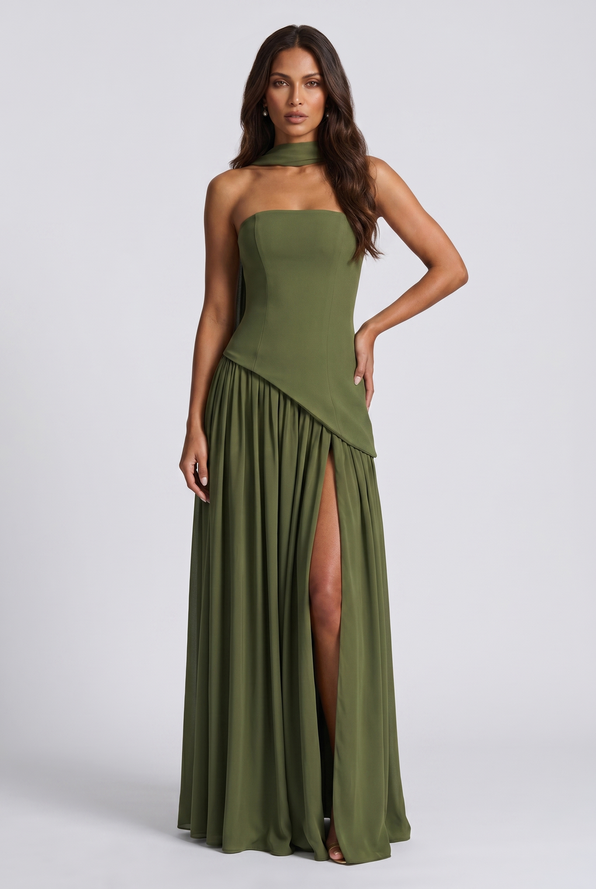 Maliyah | vestido largo bustier