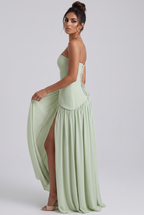 Malinalli | vestido largo bustier