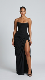 Cyra | vestido largo bustier