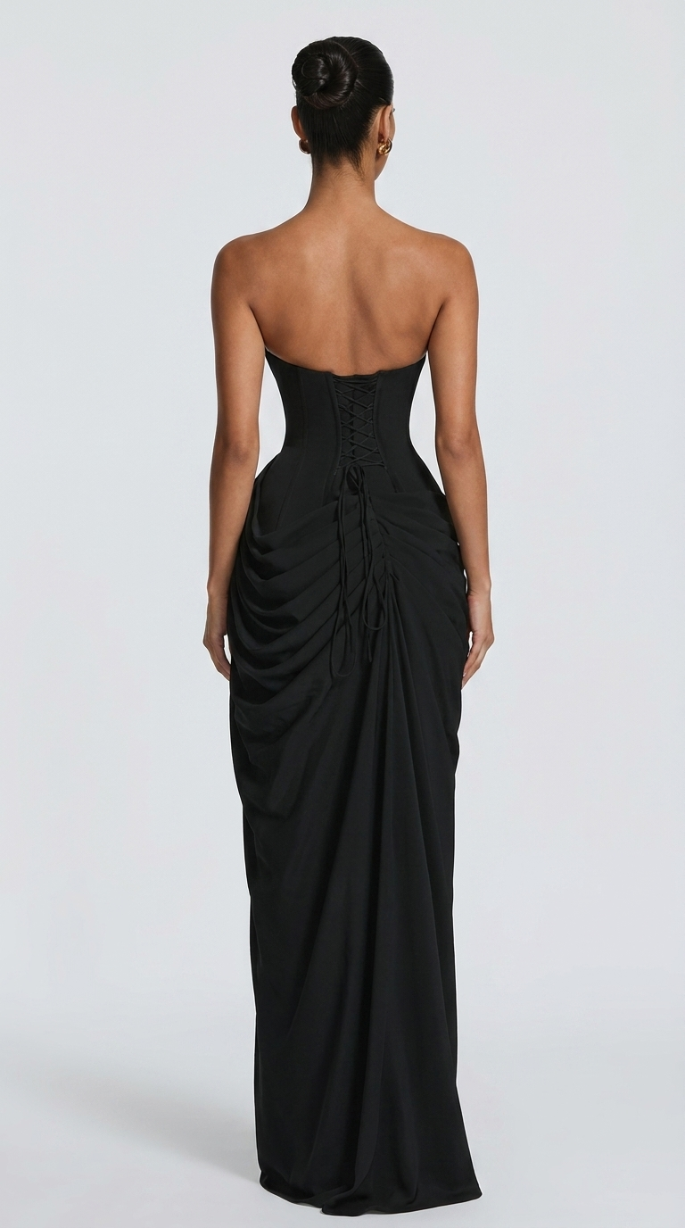 Cyra | vestido largo bustier