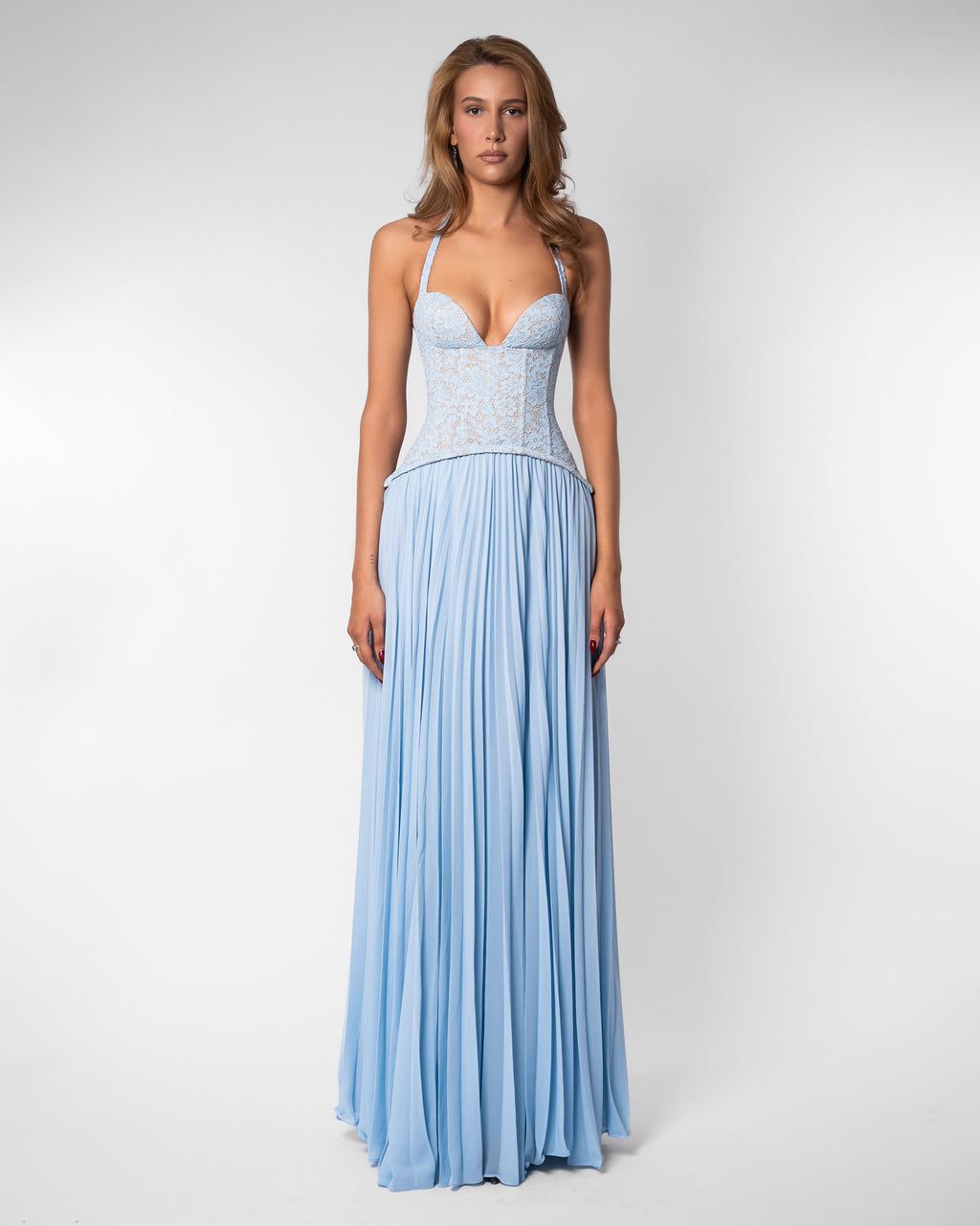 Azul | vestido largo