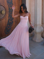 Vestido largo de corte suave, vista 12