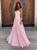 Vestido largo de corte suave, novena vista