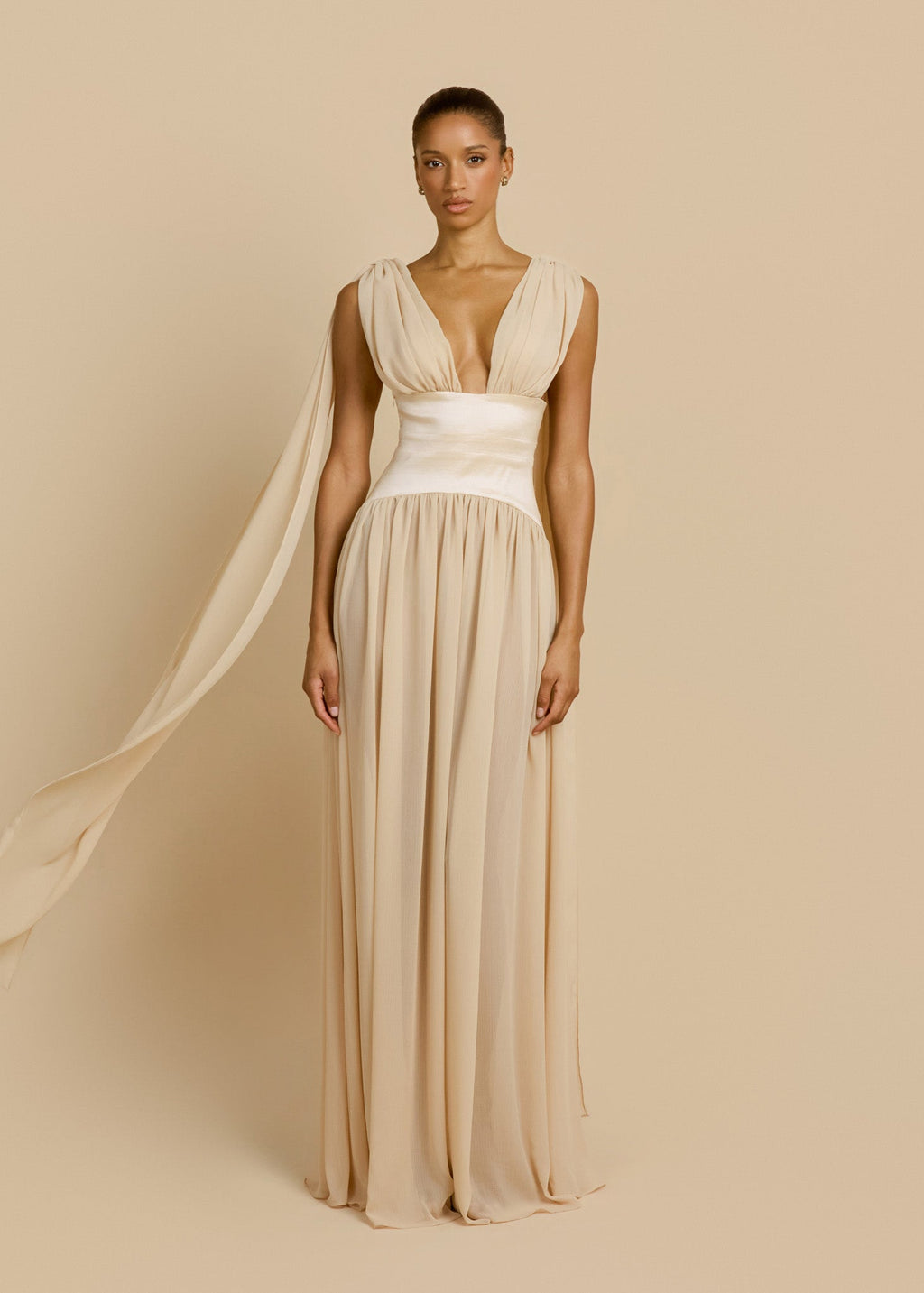 Escote | vestido largo