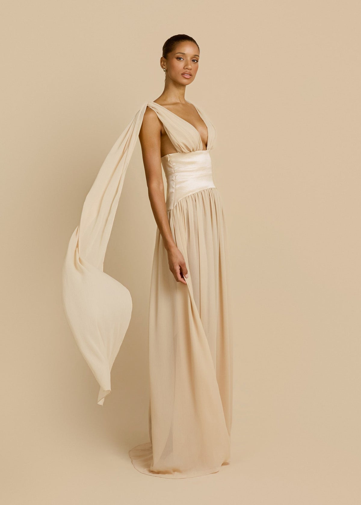 Escote | vestido largo