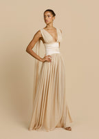 Escote | vestido largo