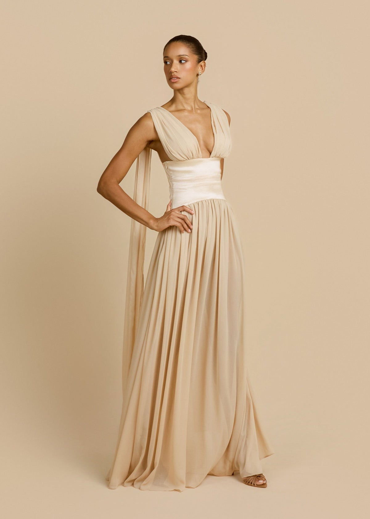 Escote | vestido largo