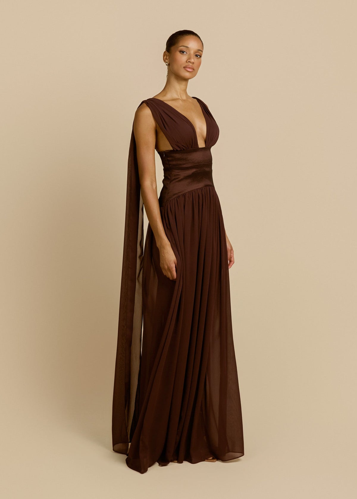 Escote | vestido largo