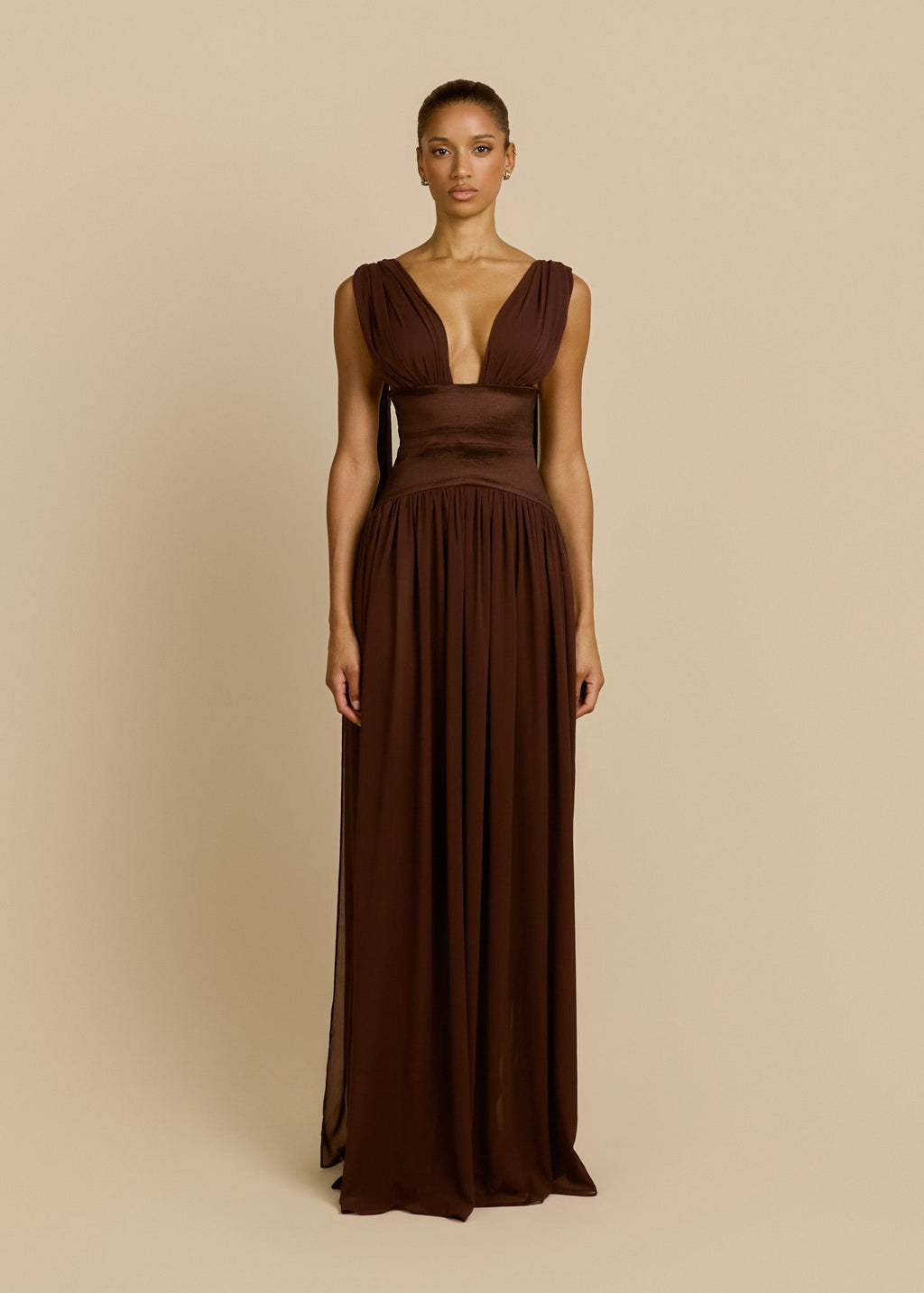 Escote | vestido largo