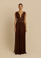 Escote | vestido largo