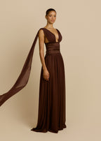 Escote | vestido largo