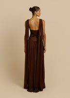 Escote | vestido largo