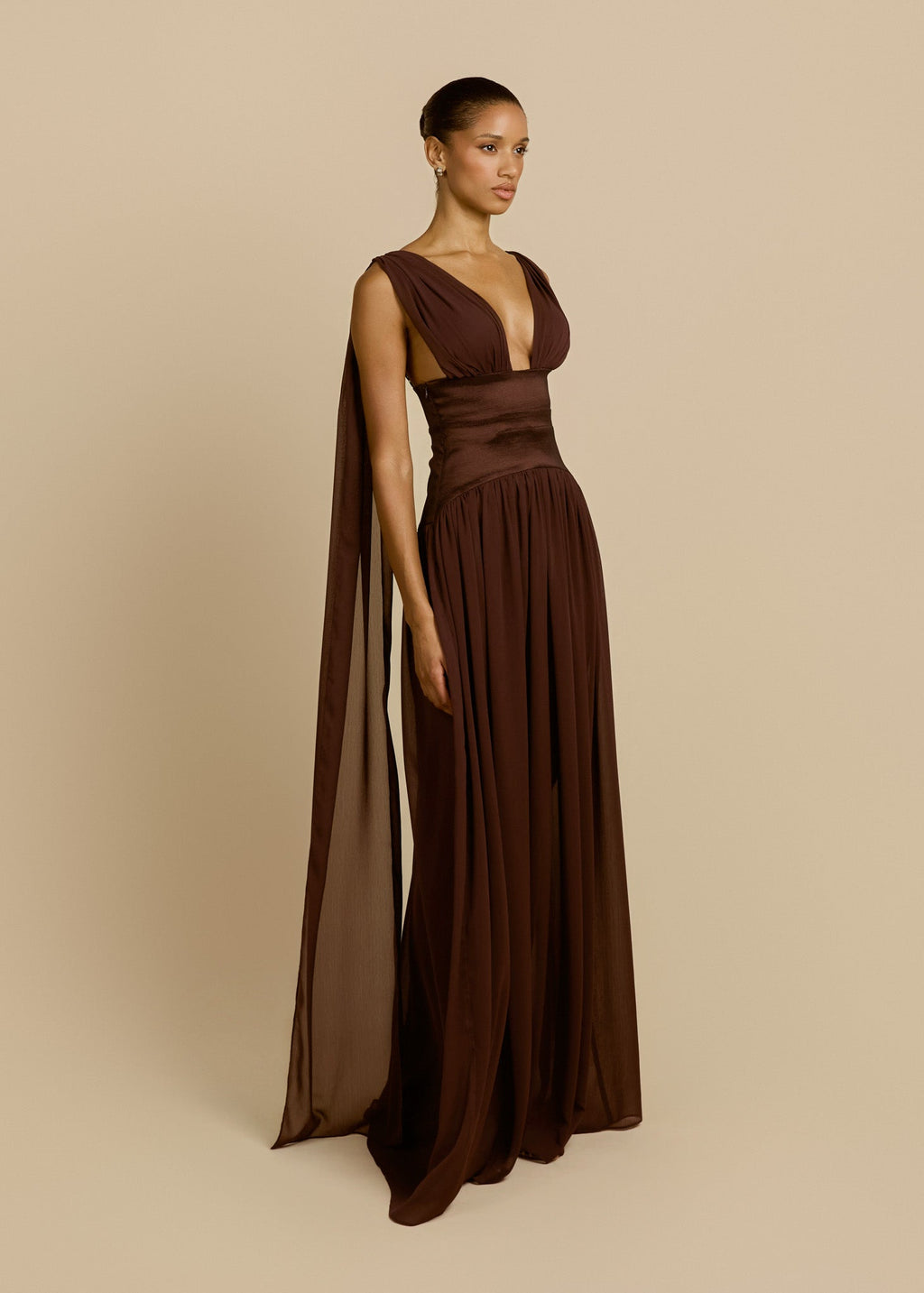 Escote | vestido largo