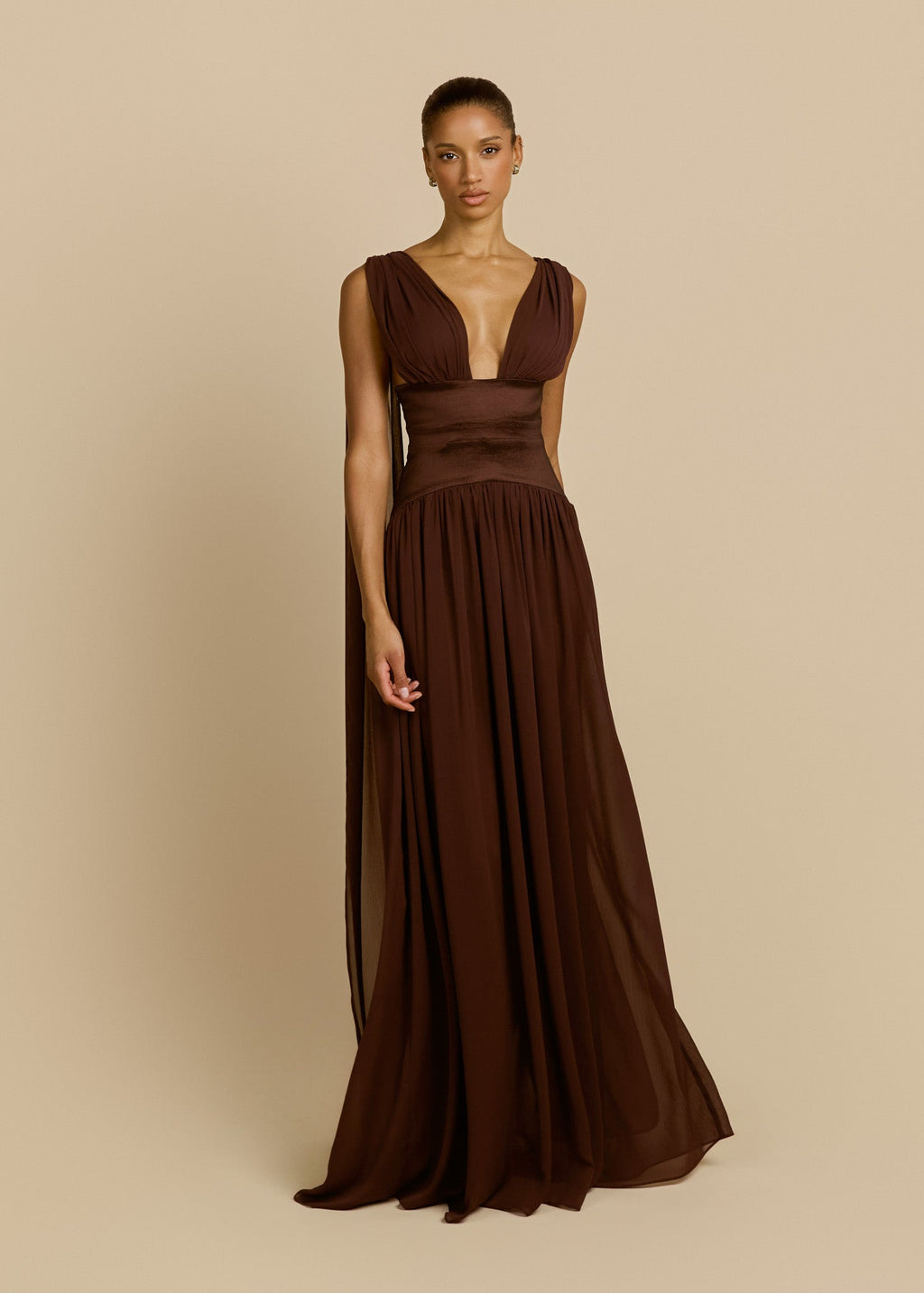 Escote | vestido largo