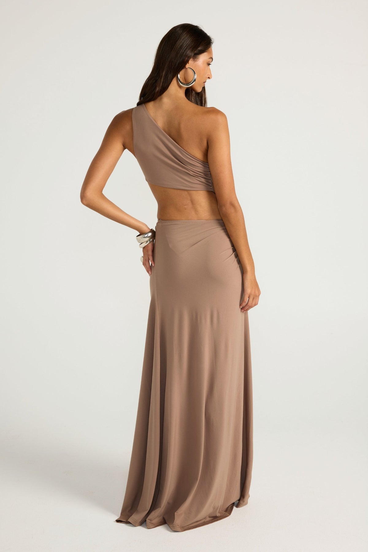 Serena | vestido largo drapeado