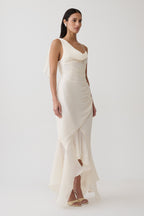 Dulce | vestido largo drapeado