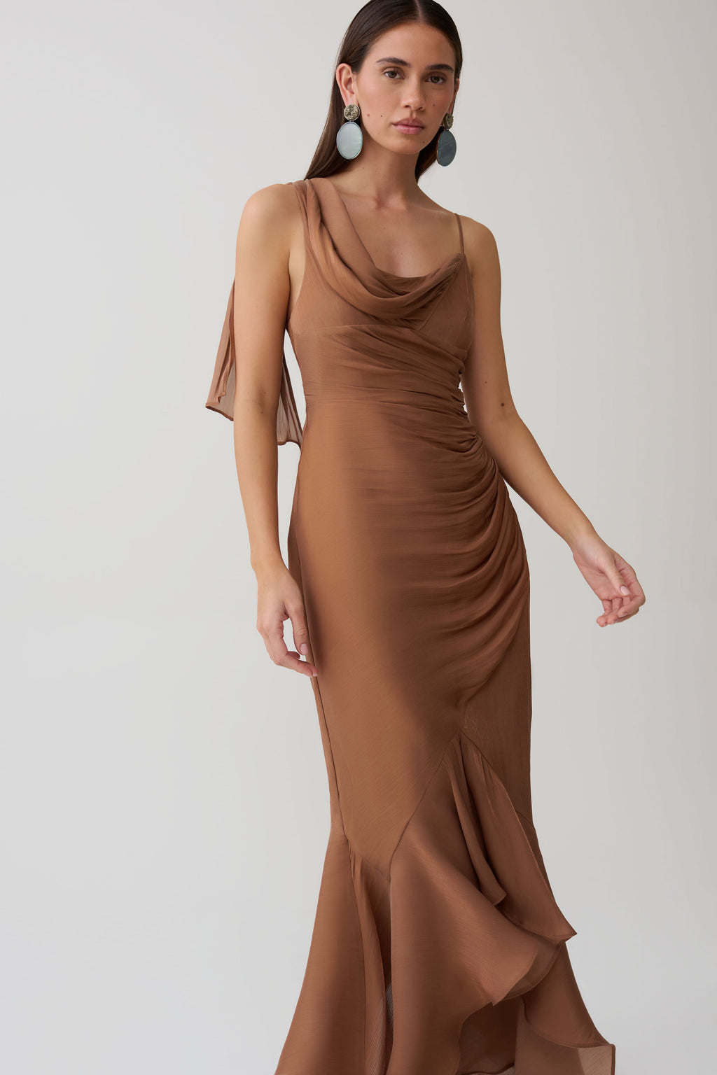Dulce | vestido largo drapeado