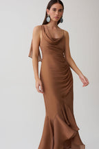 Dulce | vestido largo drapeado