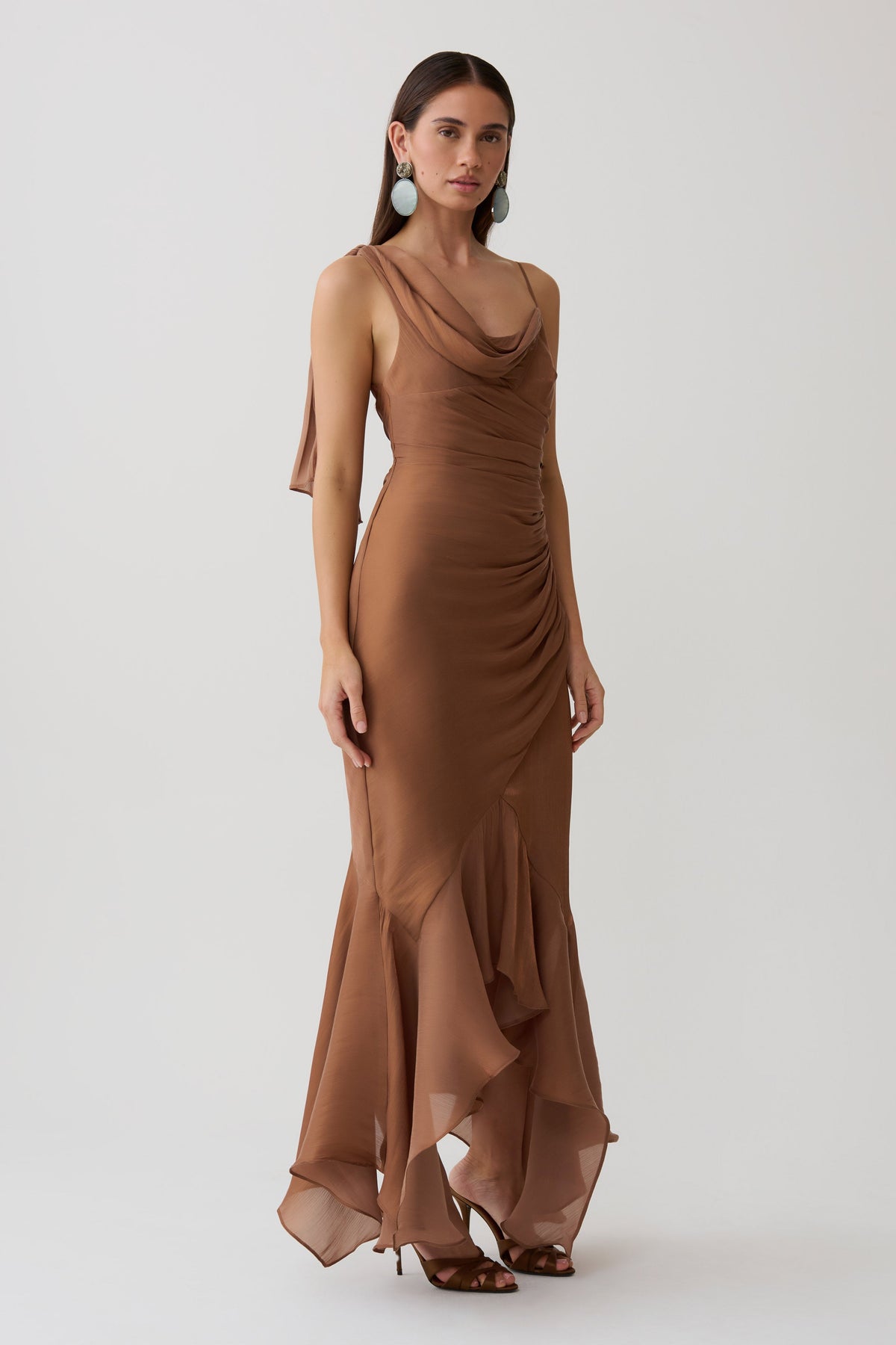 Dulce | vestido largo drapeado