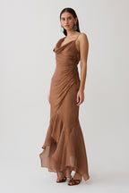 Dulce | vestido largo drapeado